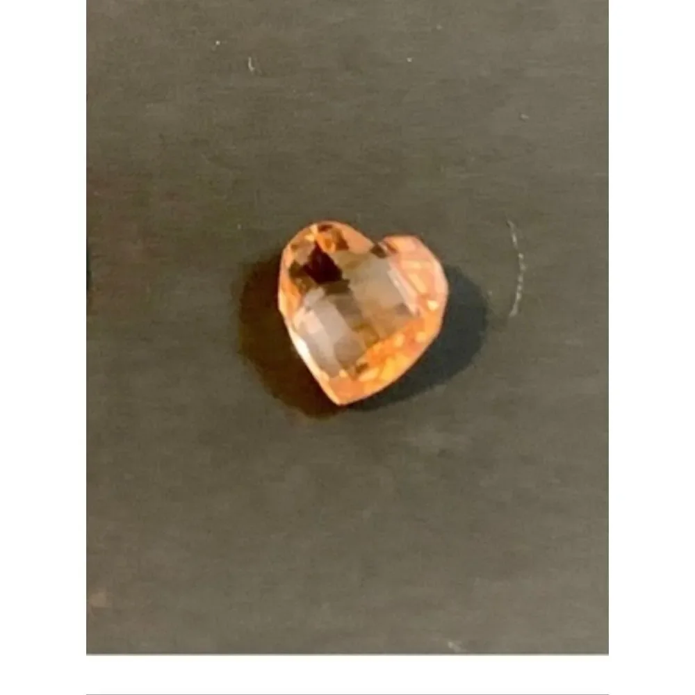 October Birthstone Heart Shaped Floating Locket Charm